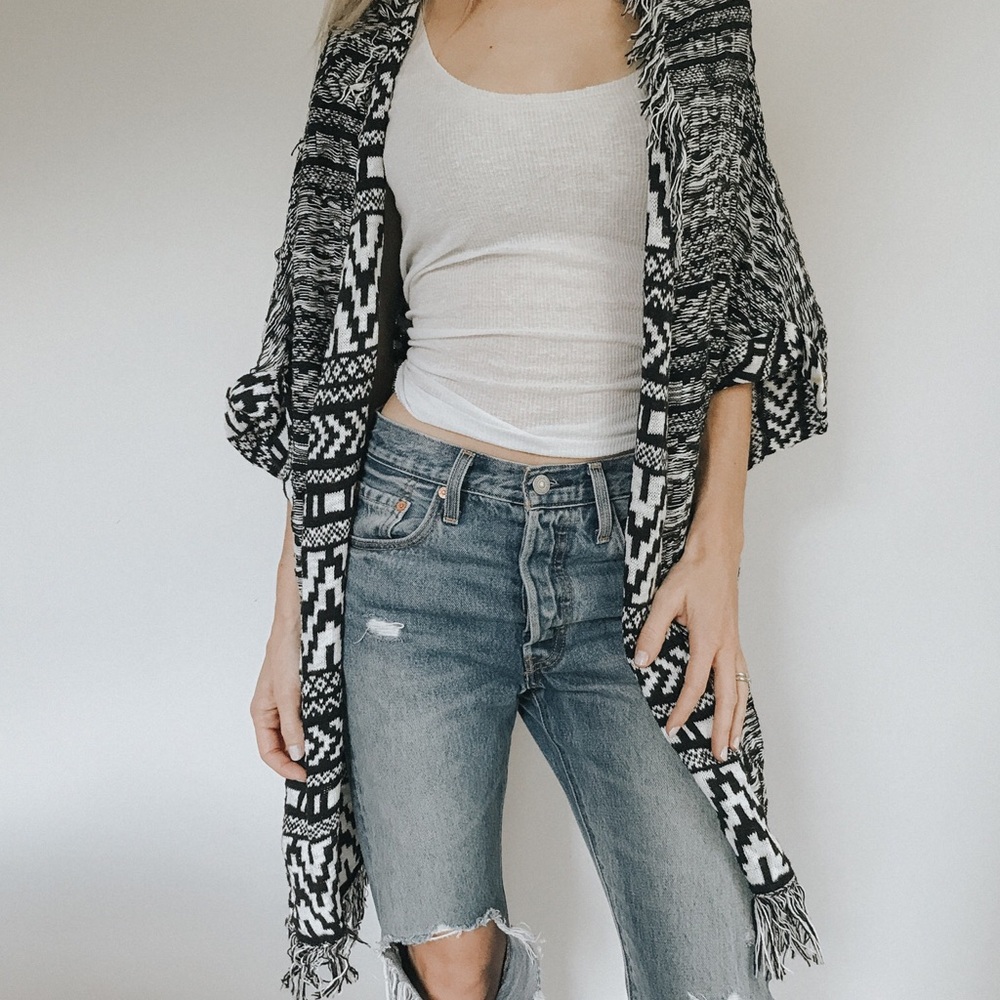 MOTH black and white cardigan